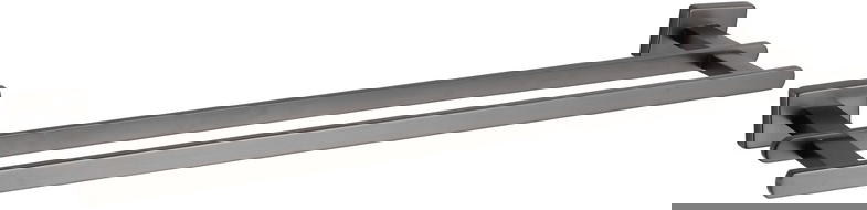 Mexen Arno dvojitý držák na ručníky, kartáčovaný gun gray - 7020725-66