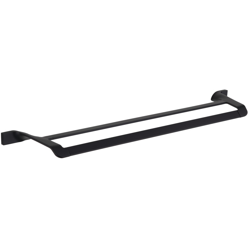 Mexen Rino dvojitý držák na ručník, černý - 7027025-70