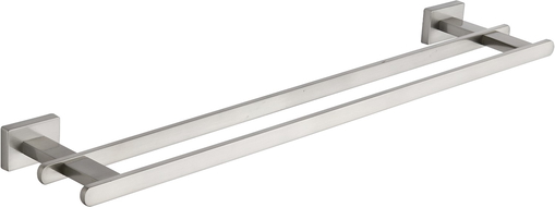 Mexen Arno dvojitý věšák na ručníky, kartáčovaný nikl - 7020725-97
