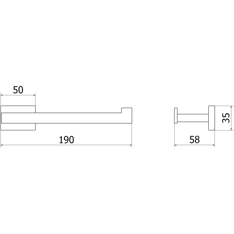 Mexen Arno držák na toaletní papír, chrom - 70207333-00