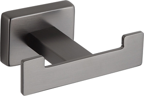 Mexen Arno dvojitý háček na ručník, kartáčovaná zbraň šedá - 7020735-66