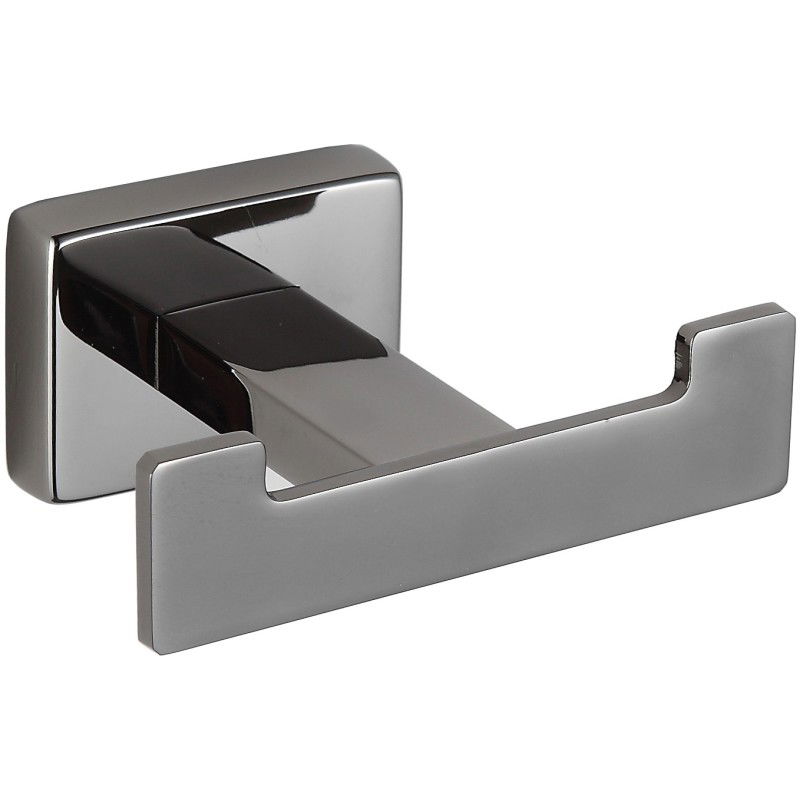 Mexen Arno dvojitý háček na ručník, černý chrom - 7020735-73