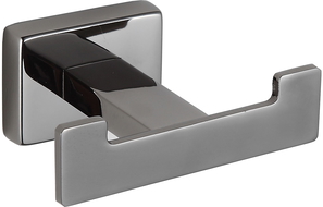 Mexen Arno dvojitý háček na ručník, černý chrom - 7020735-73