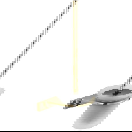 Mexen Rino WC kartáč, zlatý - 7027050-50