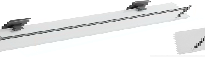 Mexen Arno závěsná skleněná polička, gun gray kartáčovaná - 7020737-66