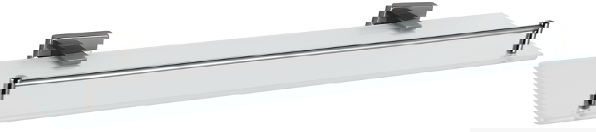 Mexen Arno závěsná skleněná police, černý chrom - 7020737-73