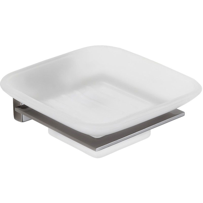 Mexen Arno mydelníčka, černý chrom - 7020739-73