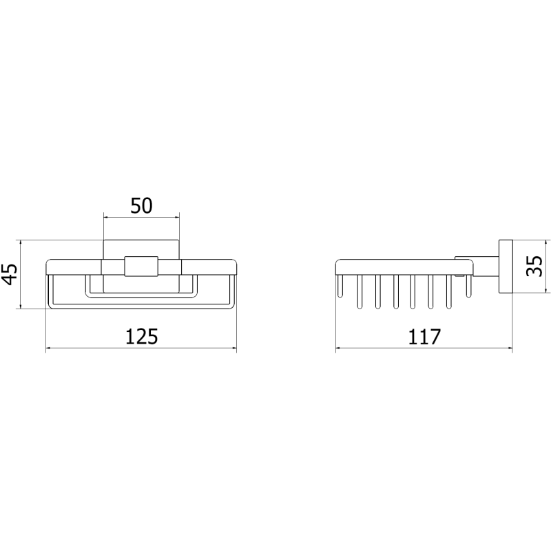 Mexen Arno miska, kartáčovaná tmavě šedá - 7020751-66