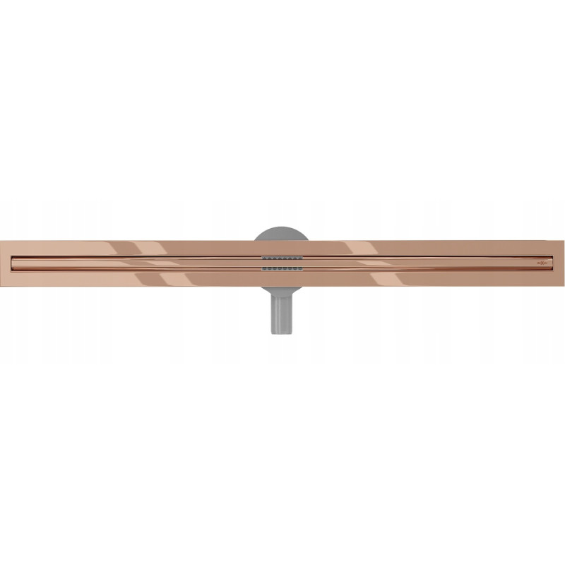 Mexen Flat 360° Slim otočný lineární odtok 70 cm, růžové zlato - 1641070