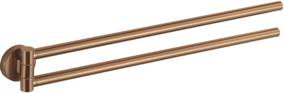 Mexen Remo dvojitý otočný držák na ručník, kartáčovaná měď - 70507255-55 - 70507255-65