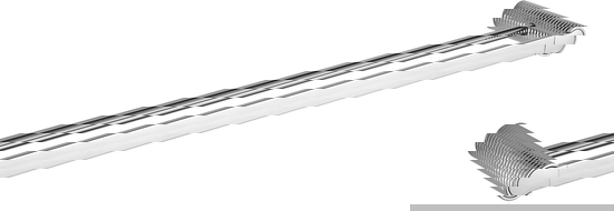 Mexen Base dvojitý věšák na ručník, chrom - 7088225-00