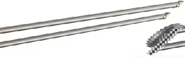 Mexen Remo dvojitý otočný držák na ručníky, kartáčovaný nikl - 70507255-97