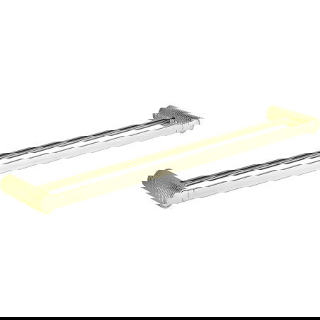 Mexen Base dvojitý držák na ručník, zlatý - 7088225-50