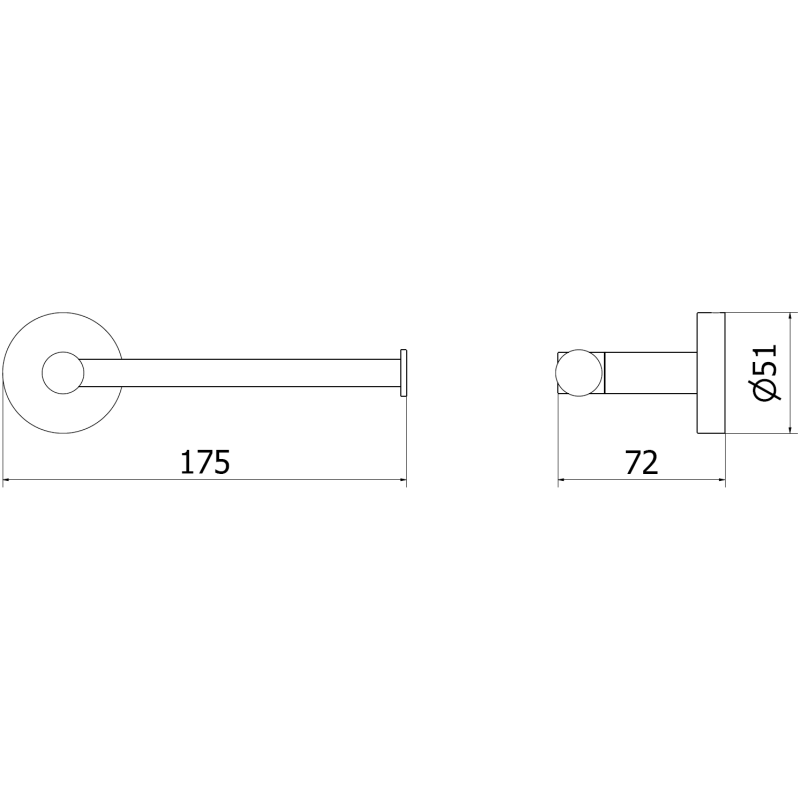 Mexen Remo držák na toaletní papír, kartáčovaná měď - 70507330-65