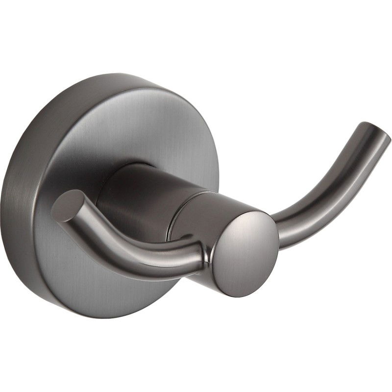 Mexen Remo dvojitý háček na ručníky, kartáčovaná gun gray - 70507352-66