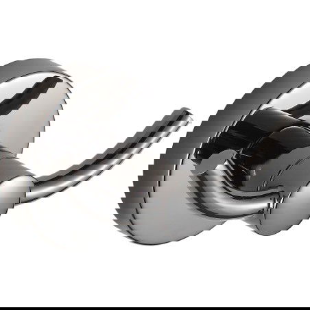 Mexen Remo dvojitý háček na ručník, černý chrom - 70507352-73