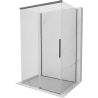 Mexen Rox-3S sprchový kout 3-stěnný posuvný 155 x 110 cm, transparentní, kartáčovaná gun gray - 8C2-155-110-66-00-3S