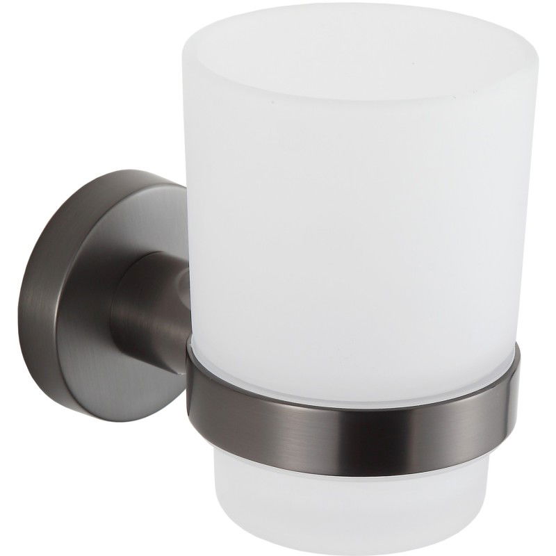 Mexen Remo pohárek na kartáčky, kartáčovaný gun gray - 7050738-66