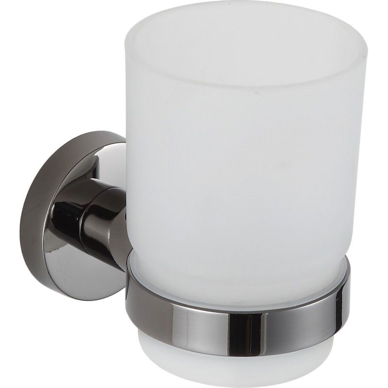 Mexen Remo kelímek na kartáčky, černý chrom - 7050738-73