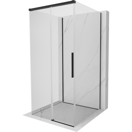 Mexen Rox-3S 3-stěnný posuvný sprchový kout 90 x 90 cm, transparentní, černý - 8C2-090-090-70-00-3S