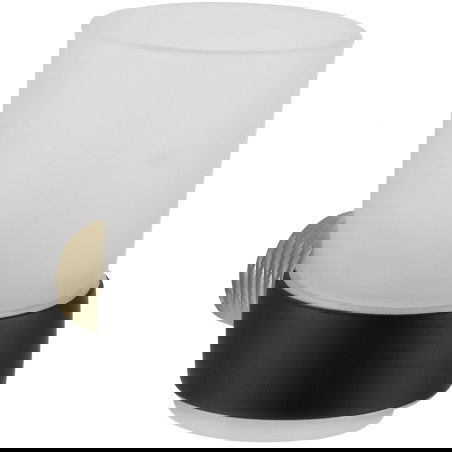 Mexen Base sklenice na kartáčky, černá/zlatá - 7088238-57