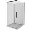 Mexen Rox-3S 3-stěnová sprchová kabina, posuvná, 110 x 110 cm, transparentní, černá - 8C2-110-110-70-00-3S