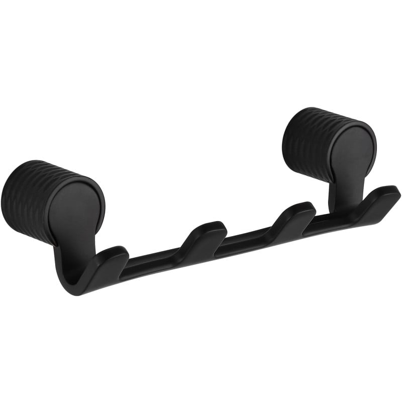 Mexen Base čtyřnásobný háček na ručníky, černý - 70882354-70