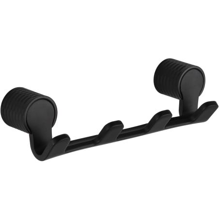 Mexen Base čtyřnásobný háček na ručníky, černý - 70882354-70