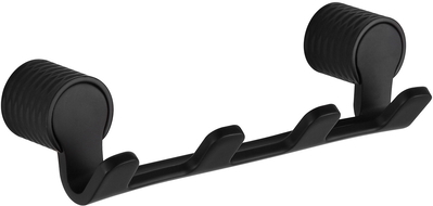 Mexen Base čtyřnásobný háček na ručníky, černý - 70882354-70