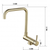 Mexen Madox kuchyňská baterie podokenní, zlatá kartáčovaná - 672000-50
