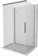Mexen Rox-3S sprchový kout 3-segmentový posuvný 100 x 110 cm, transparentní, gun metal - 8C2-100-110-95-00-3S
