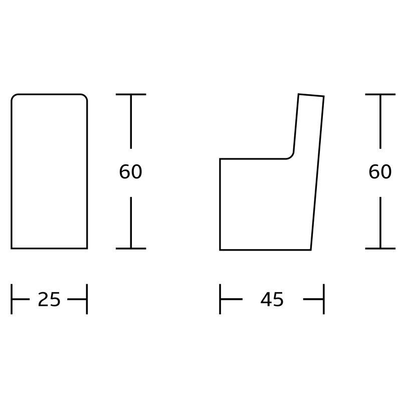 Mexen Adox háček na ručník, chrom - 7018235-00