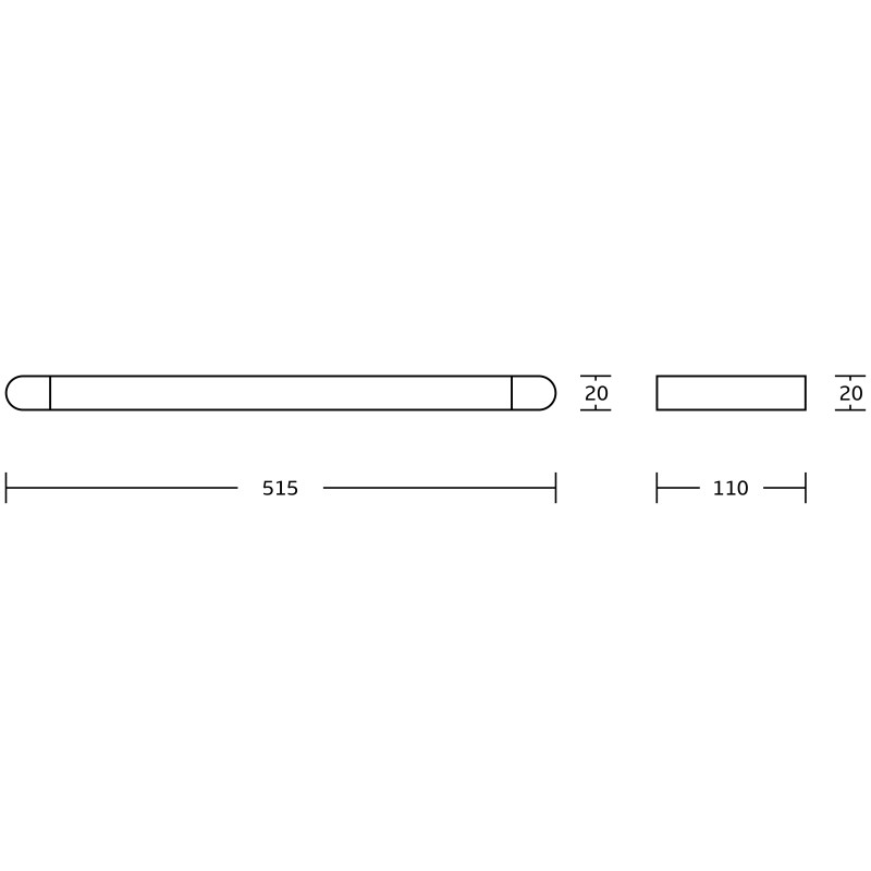 Mexen Adox závěsná skleněná polička, chrom - 7018237-00