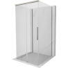 Mexen Rox-3S sprchový kout 3-stranný posuvný 90 x 90 cm, transparentní, kartáčovaný nikl - 8C2-090-090-97-00-3S