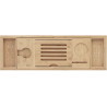 Mexen Bamboo police do vany 70-105 cm, přírodní bambus - 701170-00