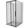 Mexen Rox-3S sprchový kout 3-stěnný posuvný levý 120 x 120 cm, černý rámeček, černý - 8C2-120-120-70-70-3S-L