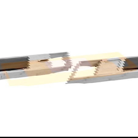 Mexen Bamboo police na vanu 70-100 cm, přírodní bambus - 701270-00