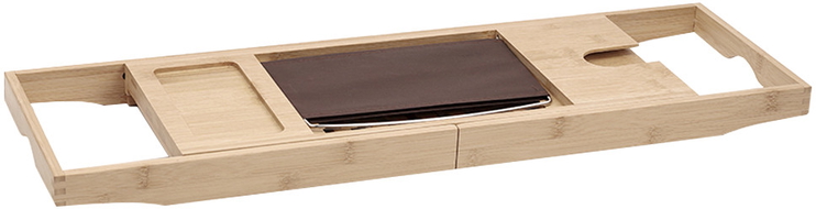Mexen Bamboo polička na vanu 70-100 cm, přírodní bambus - 701270-00