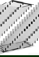 Mexen Rox-3S třístranný sprchový kout posuvný pravý 120 x 70 cm, černý rámeček, černý - 8C2-120-070-70-70-3S-P