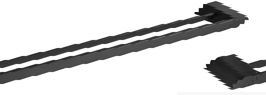 Mexen Adox dvojitý věšák na ručník, černý - 7018225-70