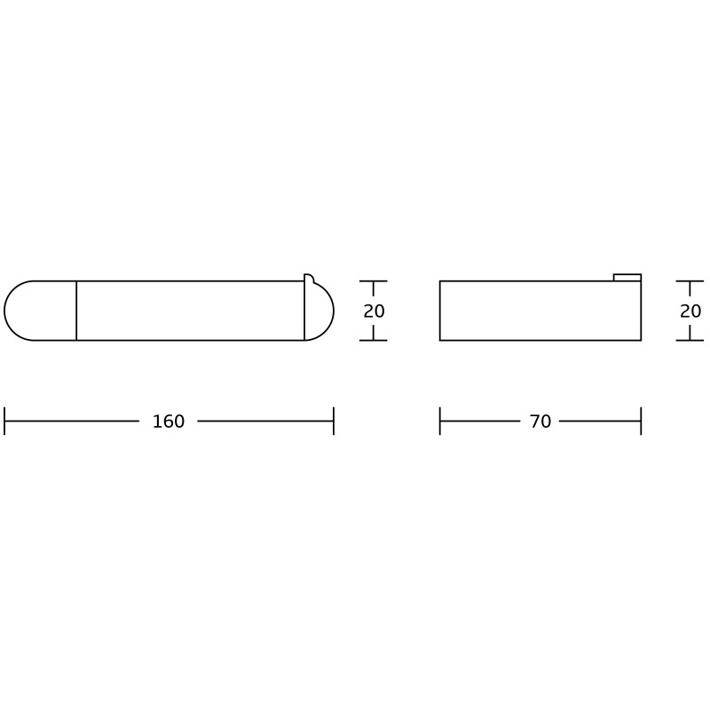 Mexen Adox držák na toaletní papír, černý - 7018233-70