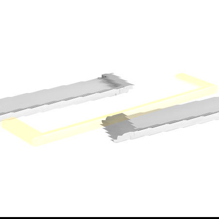 Mexen Adox závěsná skleněná polička, zlatá - 7018237-50