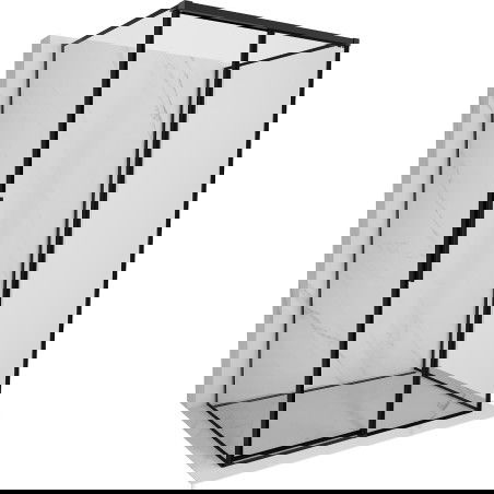 Mexen Rox-3S sprchový kout 3-stěnný posuvný pravý 135 x 100 cm, černý rám, černý - 8C2-135-100-70-70-3S-P