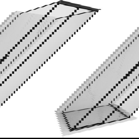 Mexen Rox-3S sprchový kout třístěnný posuvný pravý 120 x 120 cm, černý rám, černý - 8C2-120-120-70-70-3S-P