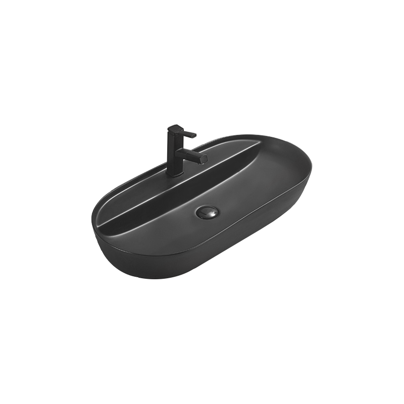 Mexen Adel umyvadlo na desku 80 x 40 cm, černá mat - 22168085