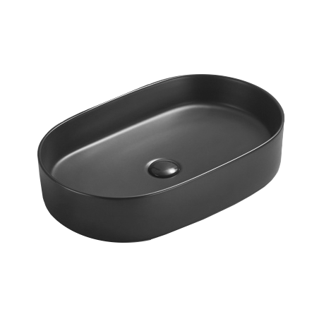 Mexen Celia umyvadlo na desku 60 x 38 cm, černá matná - 22206085