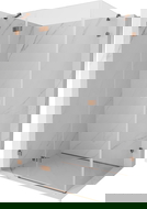 Mexen Lunar sprchový kout s otevíracími dveřmi vlevo 75 x 80 cm, transparentní, růžové zlato - 834-075-080-60-00-L