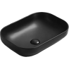 Mexen Daria umyvadlo na desku 50 x 35 cm, černá mat - 21935085