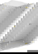 Mexen Lunar sprchový kout pravý 80 x 90 cm, průhledný, zlatý - 834-080-090-50-00-P