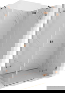 Mexen Lunar sprchové dveře pravé 70 x 80 cm, průhledné, růžové zlato - 834-070-080-60-00-P